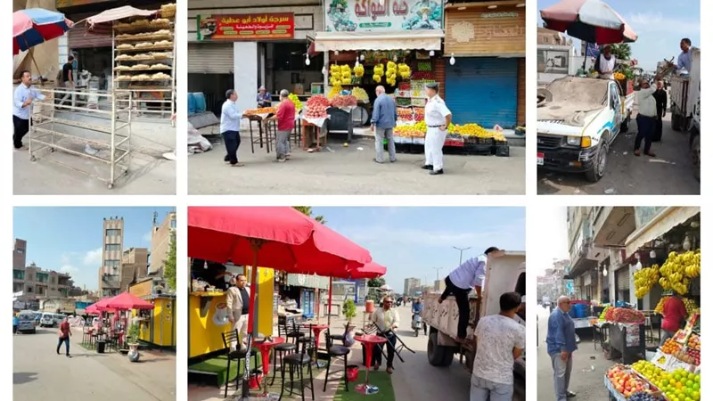 حملات موسعة تجوب مدن محافظة الشرقية لرفع التعديات والإشغالات| صور