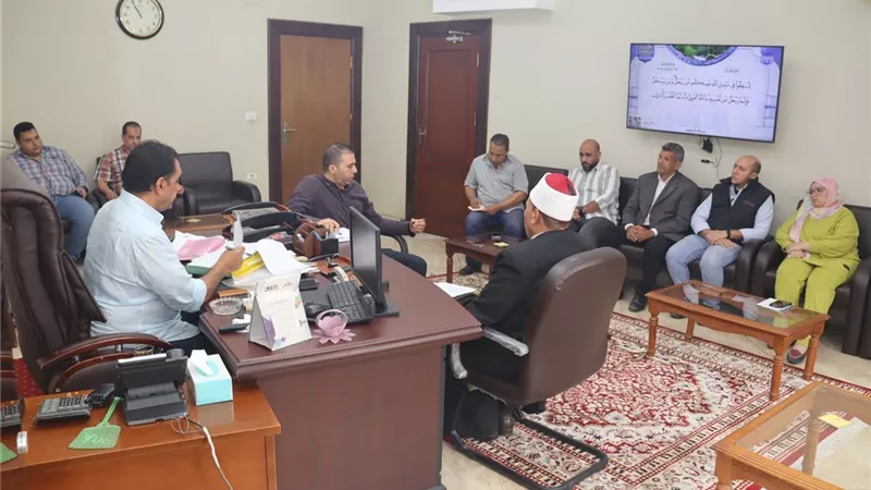 محافظة بني سويف تتابع أعمال تطوير مسجد السيدة حورية التاريخي 
