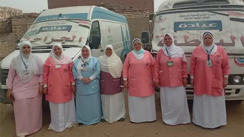 قافلة طبية شاملة تقدم 3122 خدمة مجانية لأهالي الفشن ضمن 
