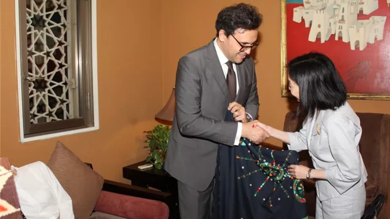 وزير الثقافة يستقبل الأميرة أكيكو ميكاسا ممثلة إمبراطور اليابان بدار الأوبرا