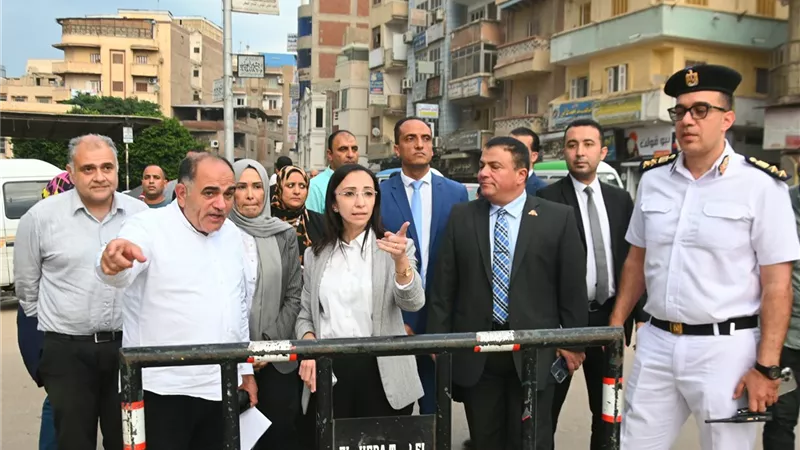محافظ البحيرة تتابع أعمال تطوير ميدان 