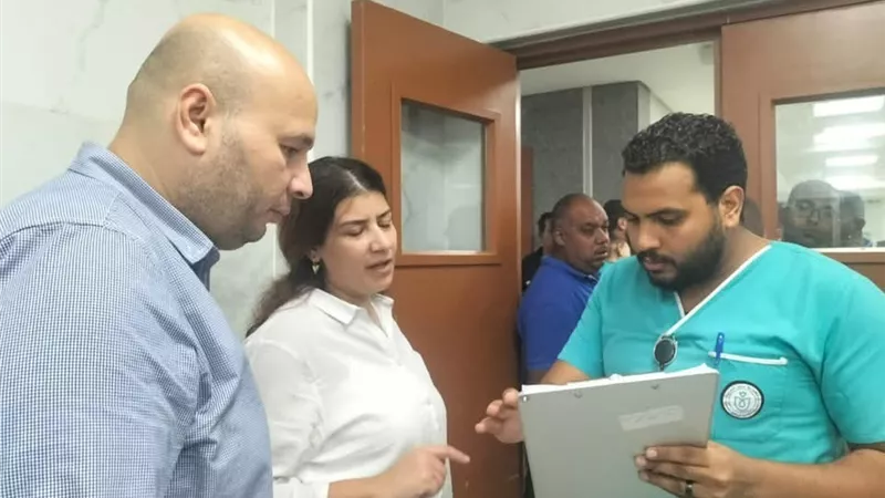 مديرو إدارات الرعاية الصحية بالأقصر يتابعون ميدانيا مستوى الخدمات بالمجمع الطبي الدولي