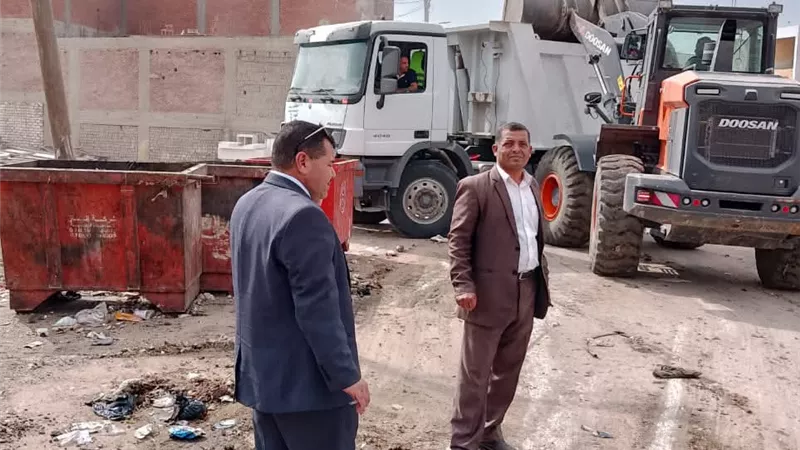 الوحدة المحلية لمركز ومدينة بني سويف تكثف جهودها في النظافة ومنع التعديات
