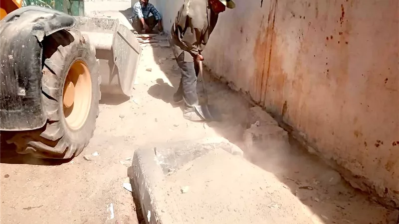 حملة نظافة تمشيطية بحي جنوب الأقصر