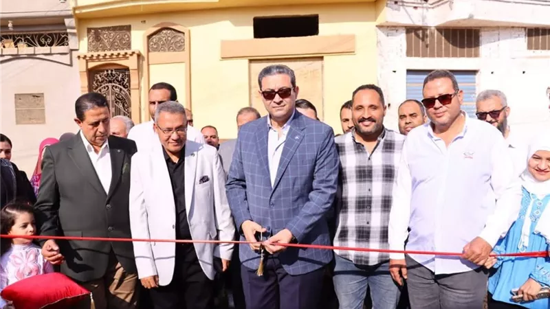 محافظ دمياط يفتتح محطة الصرف الصحى الرئيسية بشط جريبة