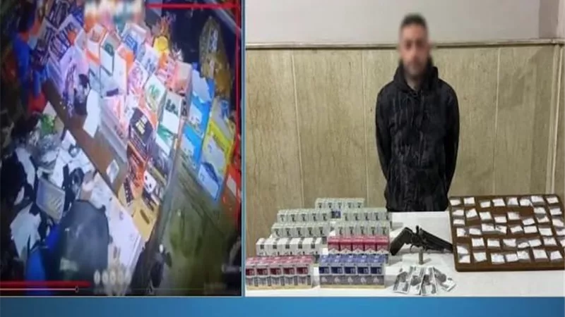 شابو وسلاح ناري.. مقطع فيديو يقود الأمن لضبط لص المحلات التجارية بكفر الشيخ 