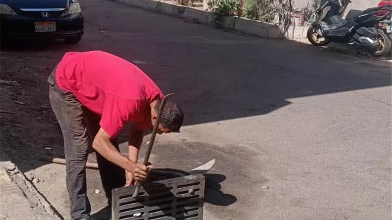 رئيس مدينة بورفؤاد يتابع جهود الأجهزة التنفيذية في تطهير صفايات الأمطار