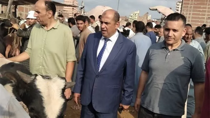 وكيل طب بيطرى كفر الشيخ يتابع الحالة الوبائية للأسواق وحملة التحصين