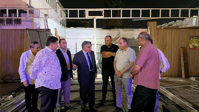 محافظ الدقهلية يتفقد أعمال إنشاء سوق دائم جديد بالمنصورة