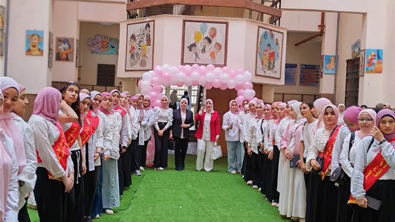 كلية تربية الطفولة ومديرية الصحة بالمنوفية ينظمان فعالية توعوية عن المبادرات الرئاسية
