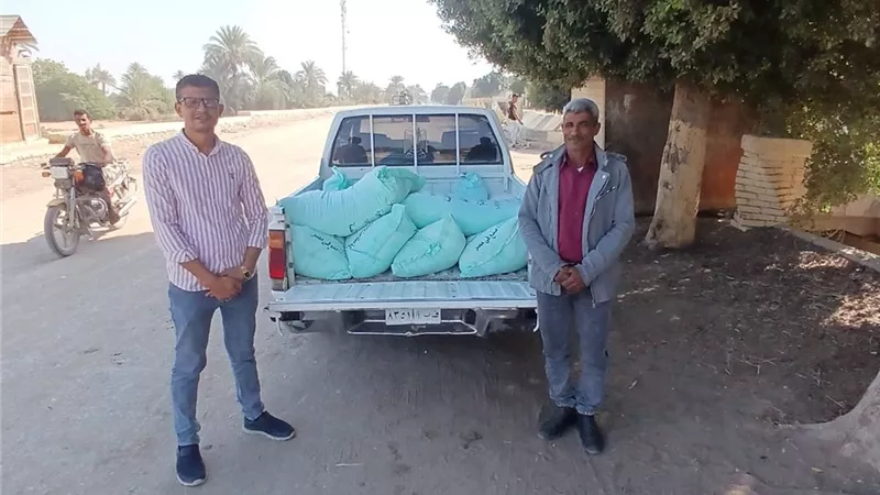 ضبط 2.5 طن دقيق مدعوم بالفيوم   