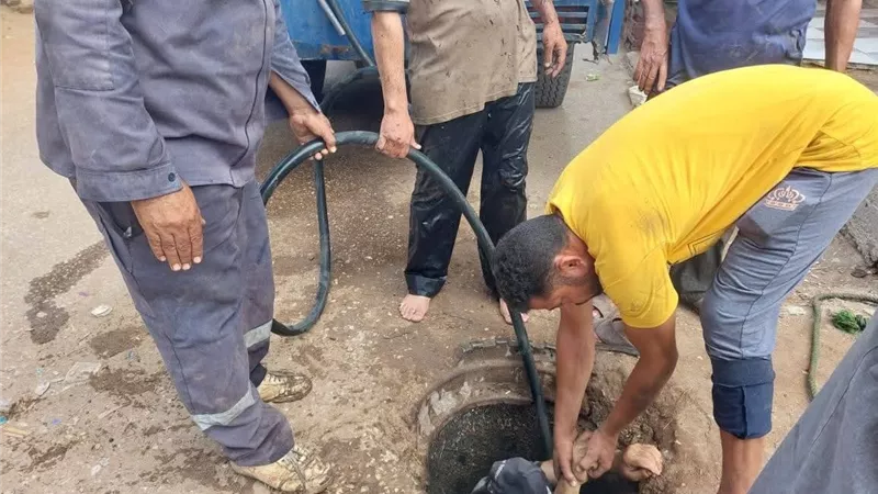 استمرار أعمال تطوير الطريق المؤدي إلى مسار العائلة المقدسة بسخا بكفر الشيخ