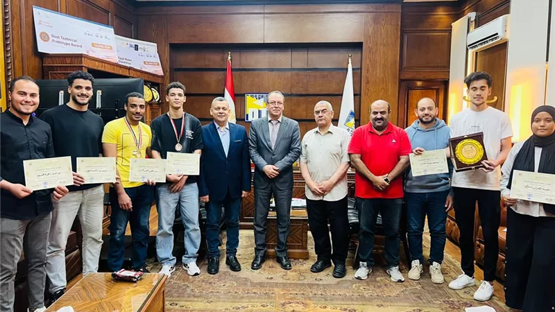 تكريم الفائزين في الملتقى الرياضي والفني لجامعات تحالف إقليم الدلتا بالمنوفية