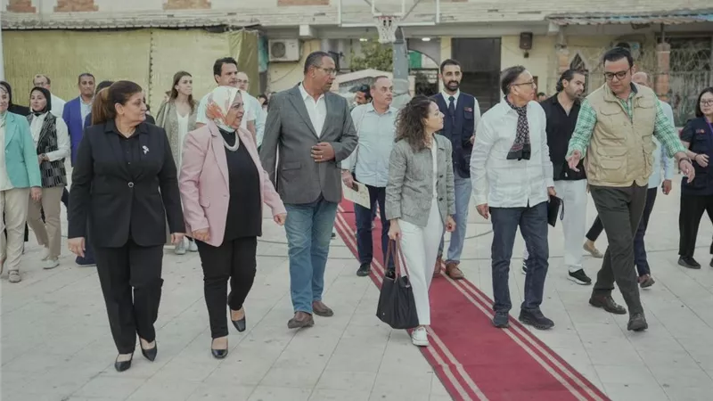 وزارة الرياضة تصطحب وفد الأمم المتحدة لمركز شباب الأنفوشي بالإسكندرية