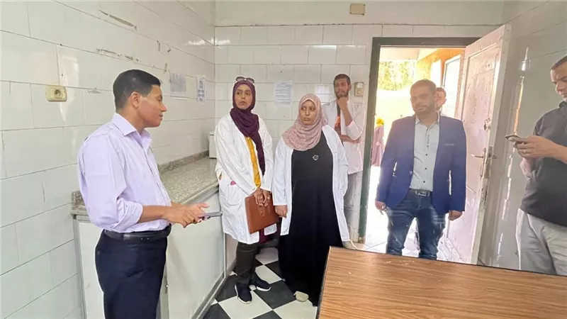 جولة تفقدية لوكيل صحة الأقصر بوحدة سالم مكى والحجر الصحي بالمطار 