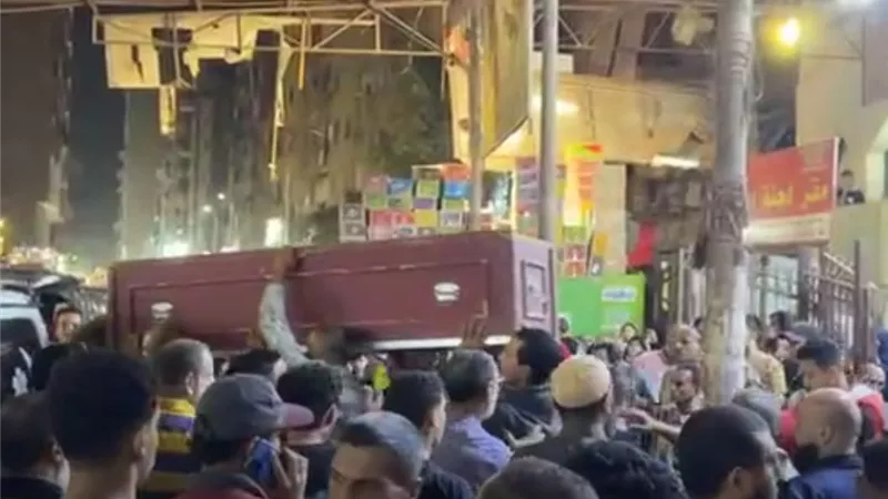 تشييع جثامين الضحايا الـ6 في حريق شقة شبرا الخيمة | صور
