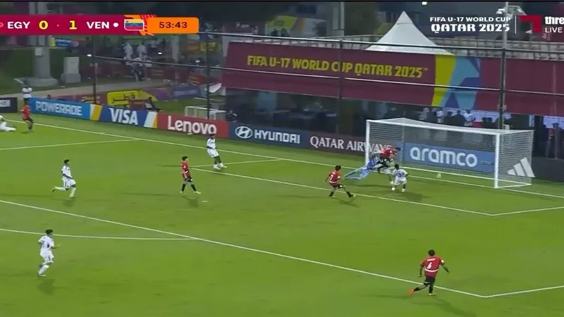 تعادل مثير بين مصر وفنزويلا في كأس العالم للناشئين.. والفار يطرد محمد حمد