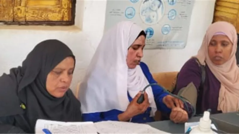 محافظ أسوان يتابع نتائج القافلة الطبية بقرية الطويسة بدراو