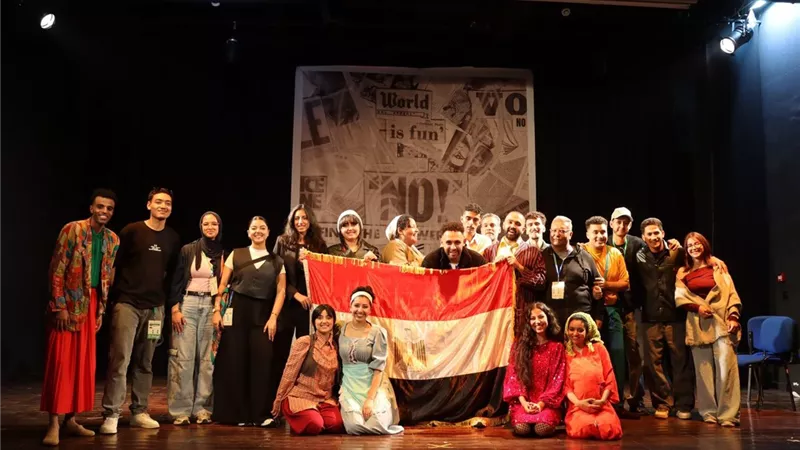 جامعة عين شمس تحصد جوائز التمثيل في مهرجان طنجة الدولي للمسرح الجامعي