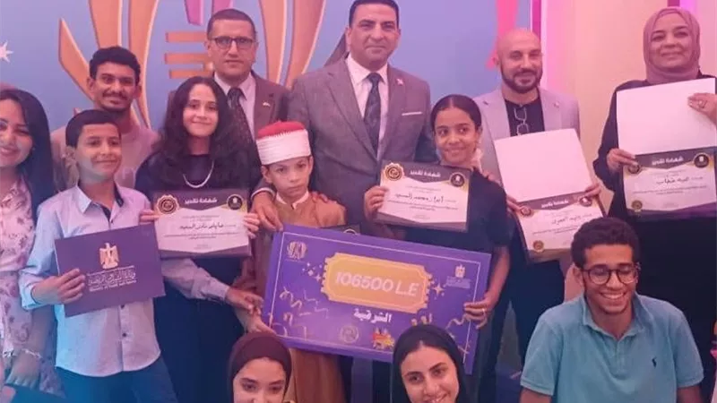 ابن الشرقية يحصد المركز الثاني في الإنشاد الديني وتلاوة القرآن بالجمهورية