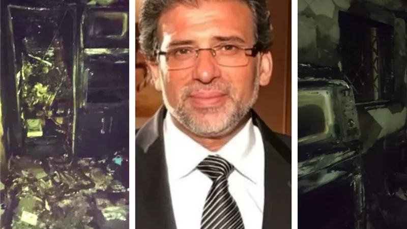 بعد عودته لمصر.. خالد يوسف يكشف كواليس وسبب حريق مكتبه بالمهندسين|خاص
