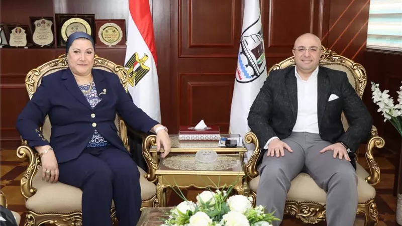 محافظ بني سويف يستقبل رئيسة المجلس القومي للطفولة والأمومة