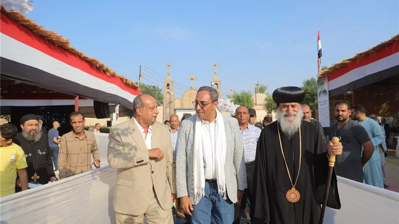 رسالة سلام ومحبة.. دير الأنبا بسنتاؤس بنقادة يستضيف فرقة للإنشاد الديني الإسلامي