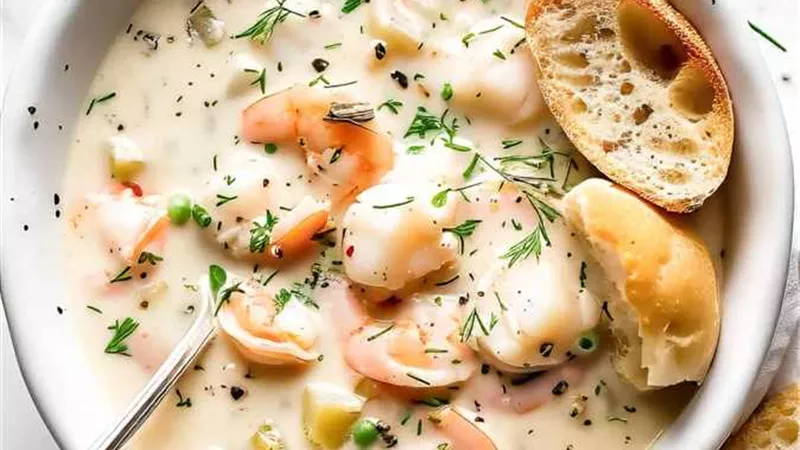 طريقة عمل شوربة سي فود بالبطاطس.. وجبة مغذية تدعم صحة القلب 