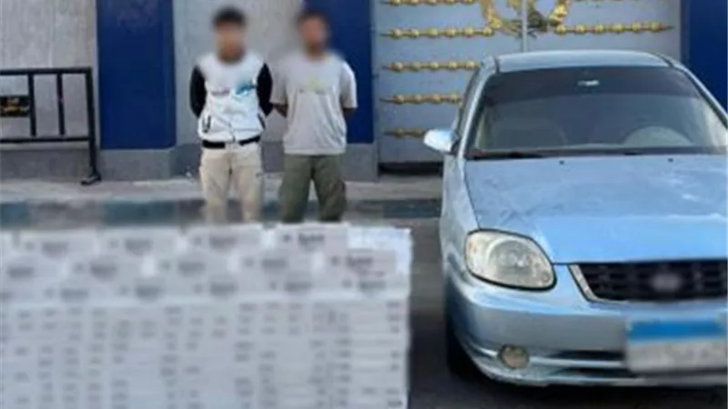 ضبط شخصين في مطروح وبحوزتهما  12 ألف عبوة سجائر مهربة