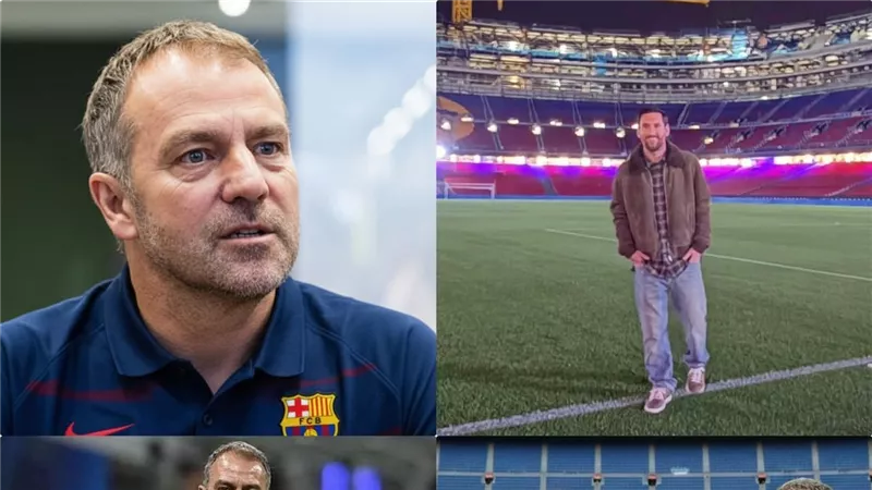 عودته باتت وشيكة.. مدرب برشلونة يعلق على زيارة ميسي لكامب نو