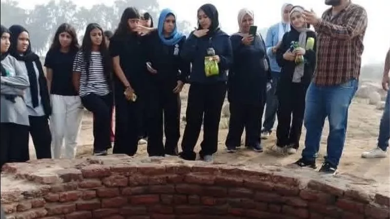 رحلة تعليمية إلى متحف تل بسطا بالشرقية لتعريف الطلاب بعراقة الحضارة المصري