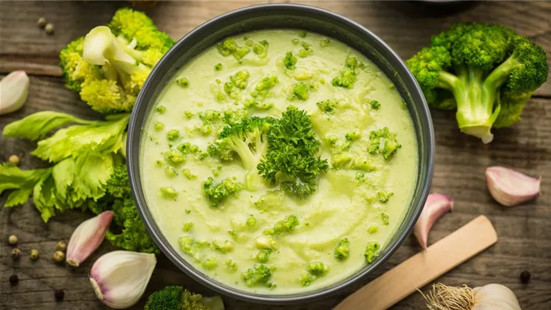 طريقة عمل شوربة البروكلي الكريمية اللذيذة.. أكلة سهلة التحضير
