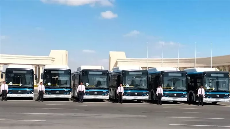 تشغيل أتوبيسات العاصمة الجديدة اعتبارًا من صباح اليوم الخميس