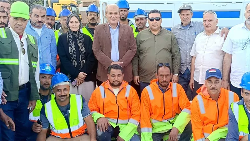 التراس يتفقد روافع الصرف الصحي ونقاط الاصطفاف بمدينتَي رشيد وإدكو |صور