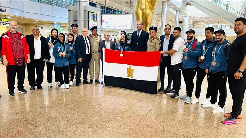وزارة الرياضة تستقبل بعثة رفع الأثقال المشاركة بدورة التضامن الإسلامي