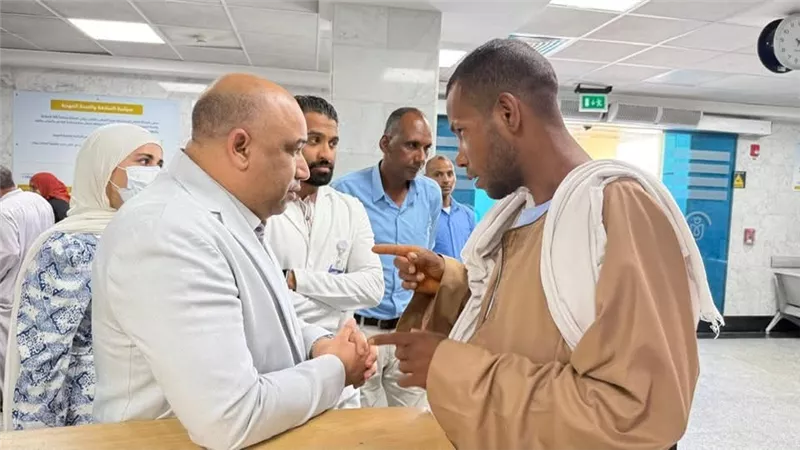 نائب مدير فرع «الرعاية الصحية» بالأقصر يتفقد مستشفى الكرنك الدولي 
