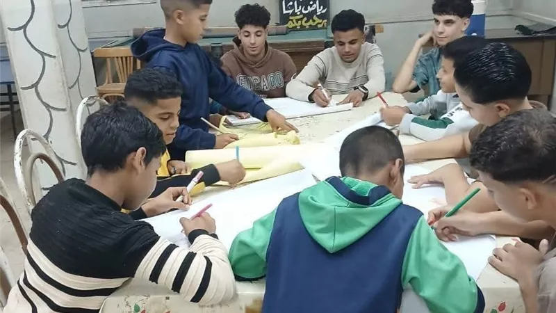 مركز شباب رياض باشا ببني سويف يحتضن إبداع الأعضاء في مسابقة فنية