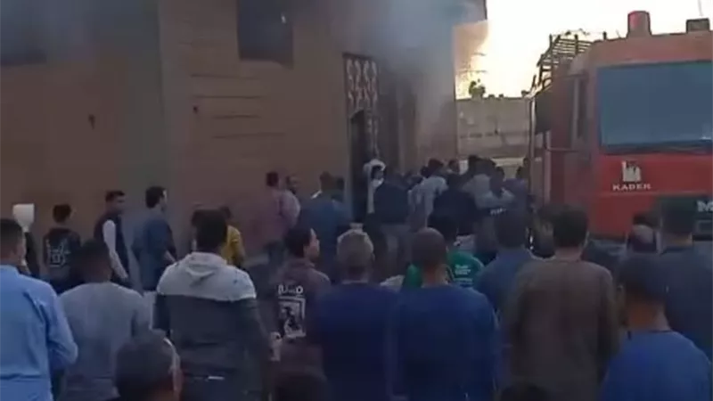 اندلاع حريق داخل عقار بالقناطر الخيرية وإصابة شخص باختناق