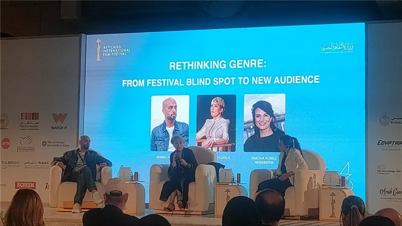 على هامش ندوته بـ«القاهرة السينمائي»، أحمد مراد يعلن عن موعد فيلم 