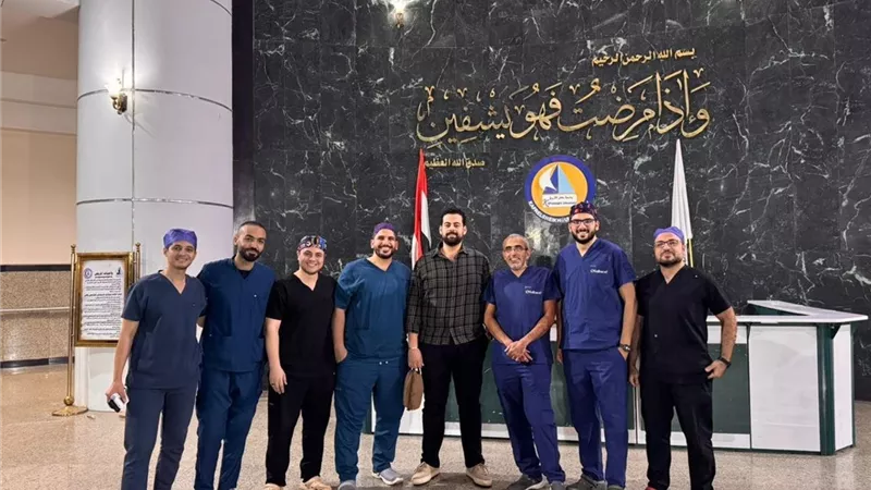 مستشفى جامعة كفرالشيخ: إصلاح تمدد ضخم بالشريان الأورطي البطني لأول مرة