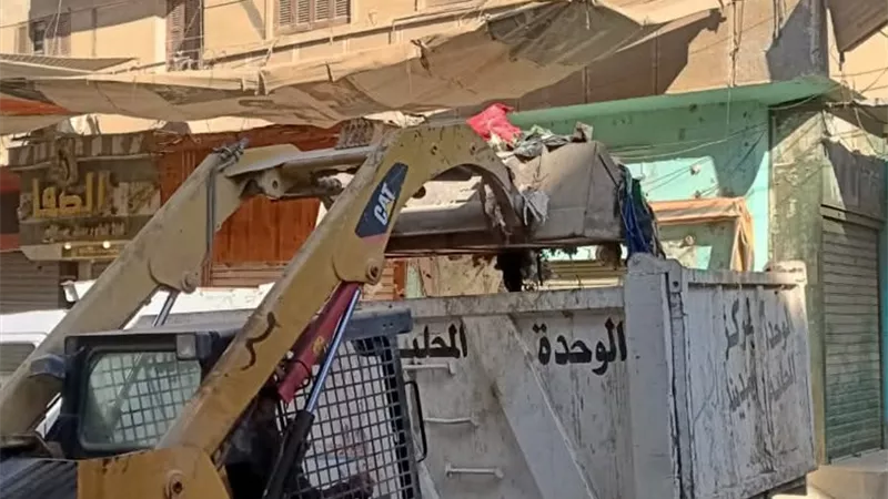 حملات موسعة لرفع الإشغالات وتعزيز مستوى النظافة وصيانة المرافق بني سويف