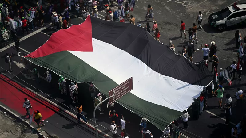 بعلم فلسطين .. آلاف المتظاهرين في بيليم يضغطون على مفاوضات COP30