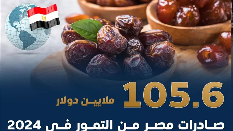 صادرات التمور تكسر الأرقام القياسية وتقترب من 106 ملايين دولار في 2024
