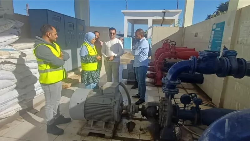 جولة ميدانية مكثفة لمتابعة تشغيل محطات المياه والصرف ببني سويف