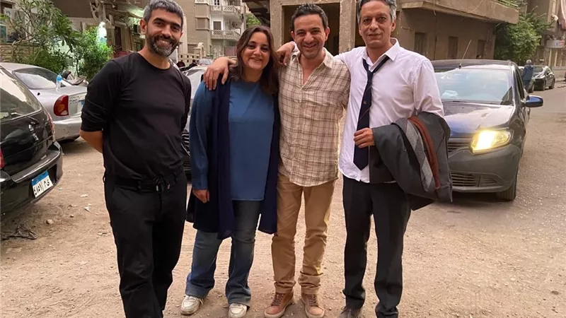 طرح صور من كواليس فيلم صف تاني للمخرج عمرو عابد