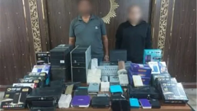 توقيف شخصين لإدارتهما شبكة تلفزيونية لاسلكية مخالفة بالدقهلية
