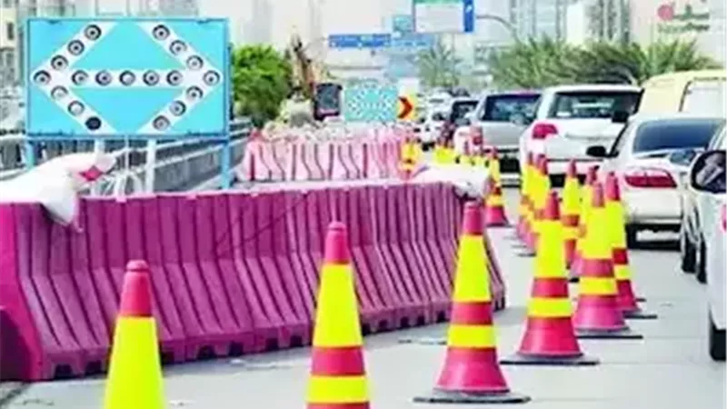 تحويلات مرورية لأعمال صيانة في كوبري تقاطع محور صلاح سالم مع 