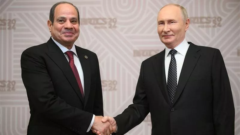 بوتين يشيد بمحطة الضبعة ويهنئ الرئيس السيسي بعيد ميلاده