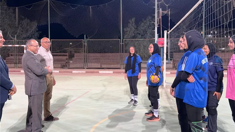 جامعة قناة السويس تدعم طالباتها المشاركات في أولمبياد الفتاة الجامعية