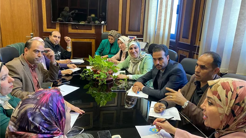لجنة التميز الحكومي بجامعة دمنهور تعقد اجتماعا لوضع خطة عمل شاملة